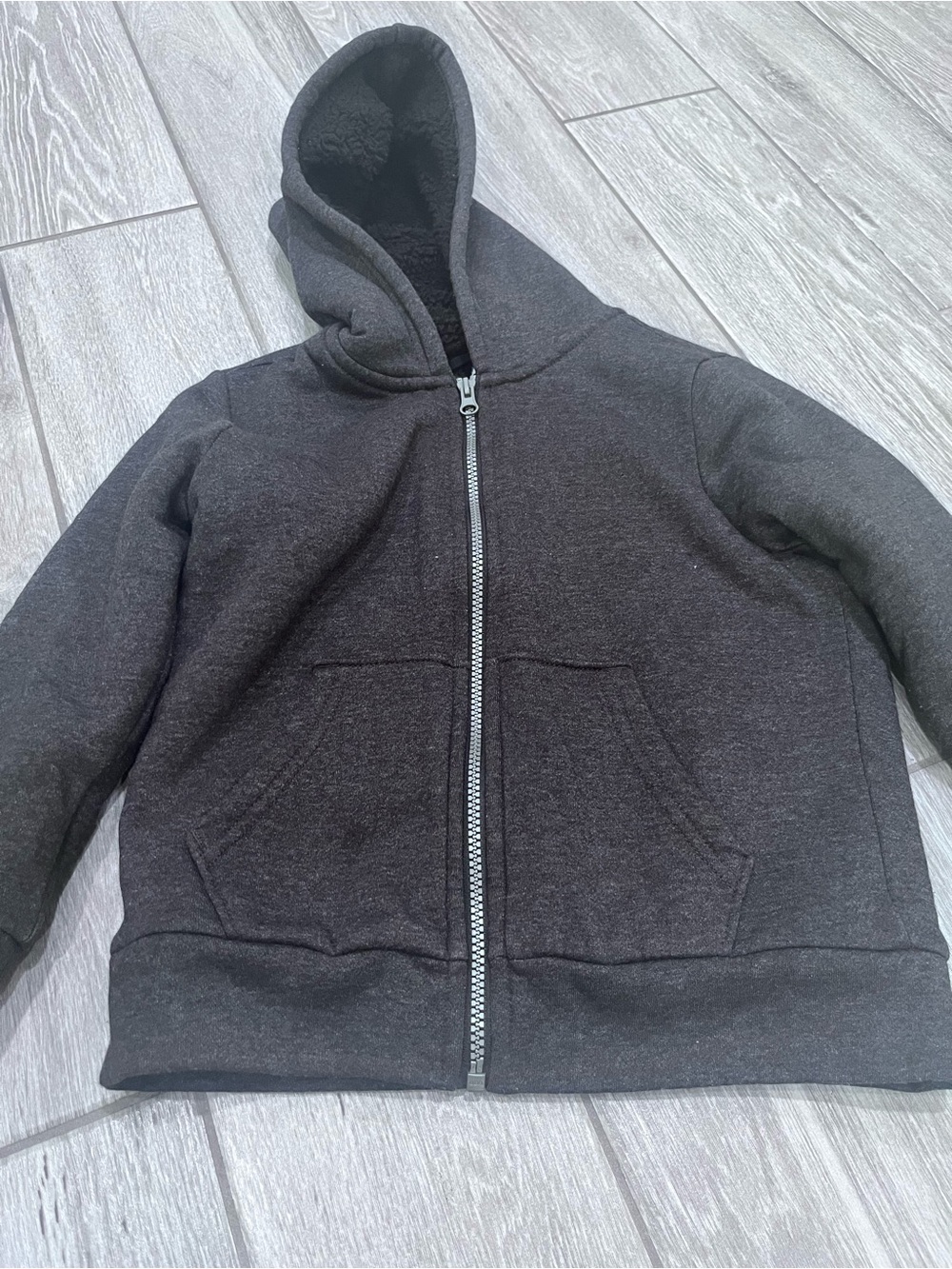 Old Navy Kids Charcoal Full-Zip Hoodie